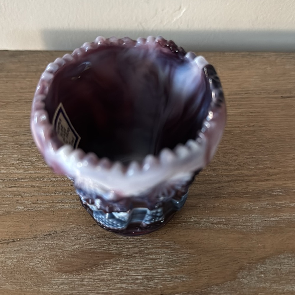 Purple Slag Glass Toothpick Holder by Imperial - Picture 7 of 8